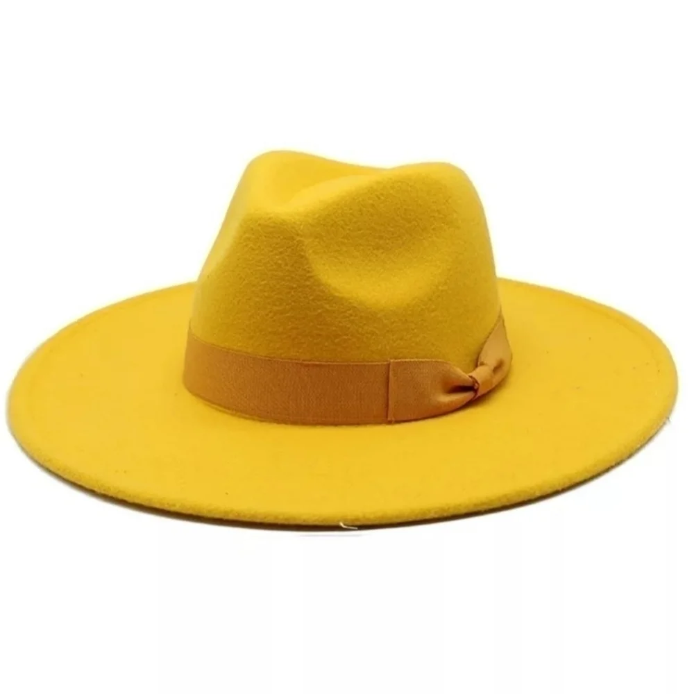 Large Size Wide Brim Unisex Fedora Hat